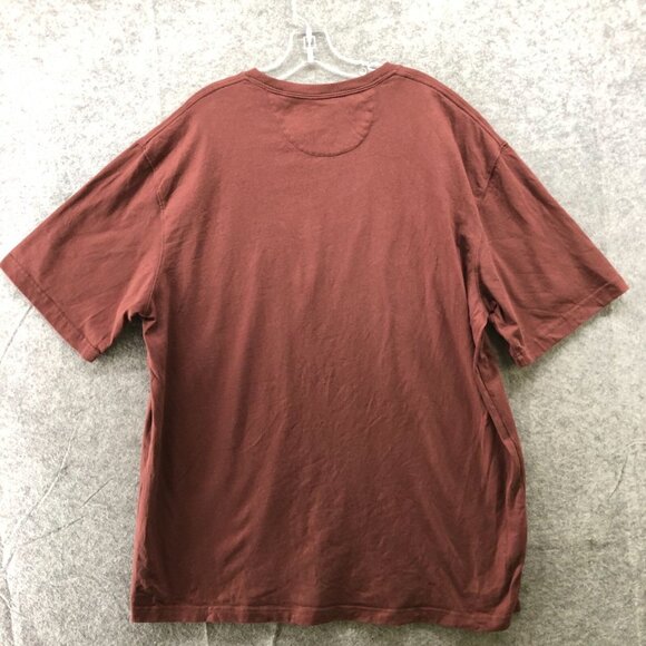 Duluth Trading Co Longtail Tee Mens L Rust Brown Relaxed fit Short Sleeve Cotton - Picture 2 of 8